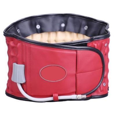 ALKANI Adjustable Decompression Back Belt Lower Back Brace Back Pain Lumbar Support Belt Back Belt Spinal Waist Back Air Massage Belt for Lower Back Pain Relief (Color : Red)