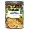 Dehydrated Dried Pineapple Flower Rings | 30+ Slices | 100% Natural | Dried Pineapples | No Sugar Added, Gluten Free| for Cocktails, Baking, Cakes, Snacking, Decoration | PET Jar | 100 Grams | 3.5 Oz view 1