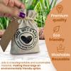 50PCS Premium Burlap Gift Bag and Gift Tag, (4 x 6 inch) Drawstring Line, with Phrase Made with Love, Small Gifts Bags for Wedding Favors Party, Jewelry Pouches , Natural Packaging , DIY Craft Bags, Burlap Yute Bags view 4