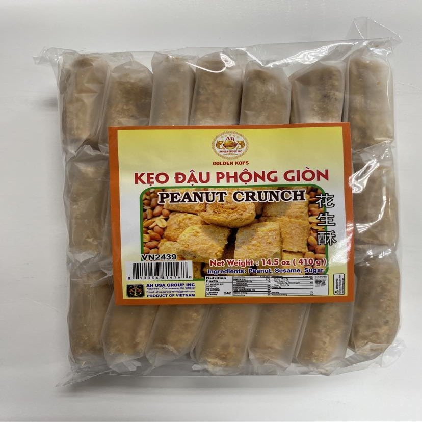 Golden Koi's Peanut Crunch Keo Dau Phong Gion Net Wt. 14.5 oz (410 g)