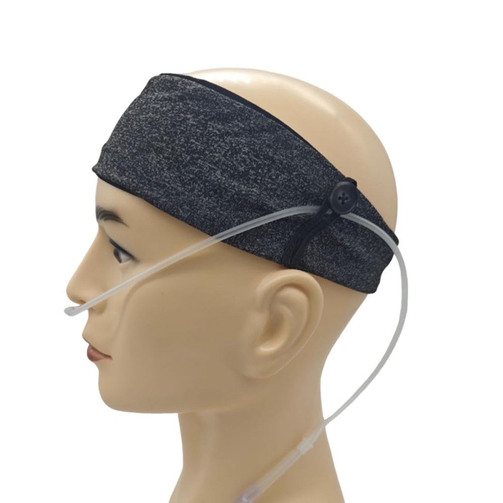 Comfortable Oxygen Nasal Cannula Ear Protector Cannula Headband Hairband for Oxygen Concentrator Oxygen Users to Prevent Ear Soreness