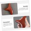 COOLHIYA 2pcs Guasha Horn Scrapers Multi-Purpose Face Body Massager Portable Massage Tool view 3