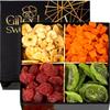 Valentines Day Dried Fruit Gift Basket - 4 Variety Assortment - Gourmet Dried Fruit, Snack Box, In An Elegant Gift Box, Gift Set for Birthday, Sympathy, Healthy Gift Snack Box for Men and Women view 1