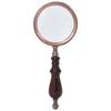10X Magnification Handheld Magnifier with Ebony Wood Handle and Metal Frame, Large Reading Glass for Books, Small Fonts, Jewelry, Elderly Use, Collectible Gift, Optical Glass Design view 1