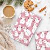100 Sheet Christmas Tissue Paper Pink Snowman Gift Wrapping Paper Winter Xmas Decorative DIY Art Craft Paper for Home Party Gift Bouquet Decor, 13.7 x 19.6 Inch view 4