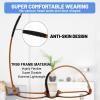 WEMOOTANTS 4 Packs 3.5 Narrow Reading Glasses for Women Men Blue Light Blocking Brown Readers 1.0 1.5 2.0 2.5 3.0 350 4.0 view 3