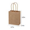 SPERPAND 200Pcs Mini Brown Paper Bags - 6.5" Paper Gift Bag Small Size for Birthday, Baby Shower, Christmas, Wedding, Party Favor Bags view 2