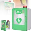 AED Defibrillator Storage Cabinet, Wall Mount Storage Box First with Alarm System and Double Switch Control, Adjustable Partition, Can Place a Variety of Models of AED, for Home Clinic Office Hotel view 1