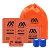 AID MATE First Aid Splint Kit - 4 Professional Medical Splints (36"/18"/9"/4") + 2 Adhesive Tapes + Storage Pouch, Complete Emergency Fracture Support for Arms Legs Fingers Broken Bones view 1