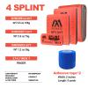 AID MATE First Aid Splint Kit - 4 Professional Medical Splints (36"/18"/9"/4") + 2 Adhesive Tapes + Storage Pouch, Complete Emergency Fracture Support for Arms Legs Fingers Broken Bones view 2