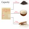 100 PackClear Window Airtight Brown Kraft Paper for Zip Food Storage Lock Small Mini Papar Bags Seed Saving Reclosable Seal Zipper Pouch Coffee Packaging Sample Bags for Small Business 2.75x3.5" view 3