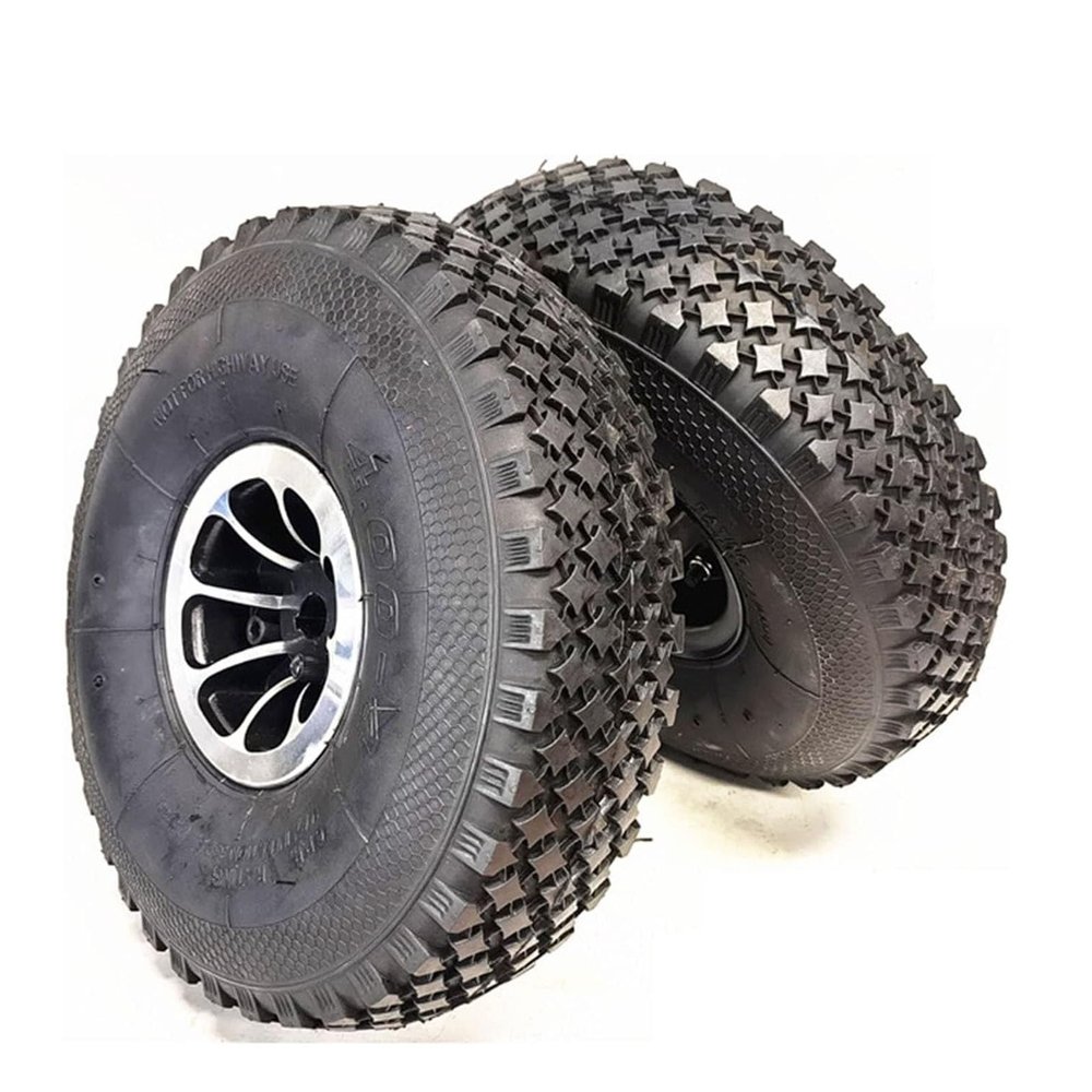 12inch Mobility Scooter Tyres, 4.00-4 Replacement Inner Outer Tire for Mobility Scooter, Wheelchair, Pneumatic Tyre Electric Wheelchair Tires Replacement (Color : 2pcs)