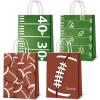 16pcs Football Goodie Bags for Boys - Handle Football Paper Bags for Kids Birthday Party Supplies view 1