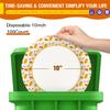 Ginkgo Paper Plates 10 Inch Bulk 100 Count, Heavy Duty Disposable Thanksgiving Plates and Fall Friends Party Paper Plates and Daily Use view 3