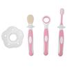 Teether Training Toothbrush Set for 6-12 Months, Soft Brush, Tongue Scraper, Gum Massage, Non Slip Handle Baby Toothbrush 6 To 12 Months Tongue Brush Baby Tongue Cleaner Best view 1
