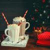 ALINK 100 Red Straws, Biodegradable Red and White Striped Paper Straws for Party, Events, Crafts, Brithday, Baby Bridal Shower, Christmas Decoration Supplies view 4