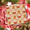 100 Pack Christmas Paper Napkins Gingerbread Man Candy Cane Snowflake Disposable Luncheon Dinner Napkins Xmas Winter Decorative Napkin for Home Kitchen Party, 6.5 x 6.5 Inch view 4