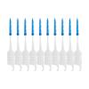 Layhou 400PCS Interdental Brushes Double-Ended Silicone Toothpick Dual-Ended Dental Floss Pick with Silicone Bristles Disposable Dental Brushes Between Teeth view 3