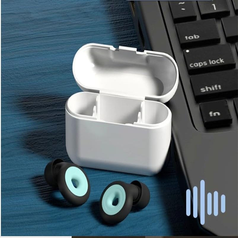 APPLI Quiet Ear Plugs For Noise Reduction Super Soft, Reusable Hearing Protection in Flexible Silicone For Sleep, Noise Sensitivity & Flights - 6 Ear Tips in S/M/L 28dB Noise Cancelling (Black)