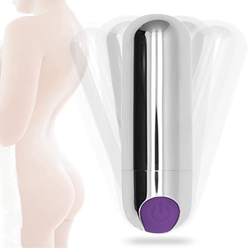 10 Modes Quiet and Powerful Handheld Electric Bullet Massage Tool for Women Men Body Back Foot Massage Relaxation, Handheld Mini Pocket Travel Personal Bullet Rod Women Plush Toy 5JY4