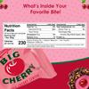 Big Cherry Candy Bars, Pack of 6 - Whole Real Cherry Coated with Chocolate and Topped with Chopped Roasted Peanuts - Individually Wrapped Nostalgic/Retro Candy - Kosher Certified Delicious Candies view 2