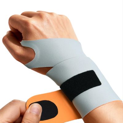 HiRui Ultra-Thin Elastic Wrist Brace Wrist Wraps, Compression Wrist Straps Support for Carpal Tunnel Arthritis Tendonitis Sprains Pain Relief Workout, Soft & Comfortable (Gray (Pack of 2))