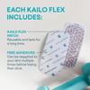 Flex Patch Adhesives - Double-Sided Adhesives for use with The Flex Patch by Kailo - Attach one Side to The Flex Patch, The Other to Your Skin - Soft, Sensitive, Repositionable - Pack of 5 Adhesives view 3