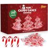 Christmas Mini Candy Canes Classic Red & White Peppermint Flavor for Holiday Family Indulgement - Small Candy Canes Individually Wrapped for Kids & Adults, Great Candy Cane Gift Set (200 Count) view 1