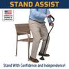 StrongArm Comfort Cane + Self Standing Lightweight Adjustable Walking Cane + Stabilizes Wrist & Provides Extra Support & Stability + Ergonomic Forearm Grip + Canes for Men & Women (Purple) view 3