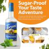 Coffee Syrup Winter Flavors Variety Pack - Sugar Free Brown Sugar Cinnamon and Peppermint Syrups for Coffee with 2 Jimoco Syrup Pump Dispenser Compatible with 25.4 Ounces Syrup Bottle for Brown Sugar Cinnamon and Peppermint Flavored, Italian Soda, La view 3