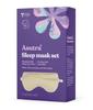ASUTRA Silk Eye Pillow for Sleep, Champagne - Filled w/Lavender Buds & Flax Seeds, Weighted Eye Mask, Meditation & Light Blocking Blindfold, Cooling Gel Mask Included view 1