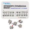 20PCS Orthodontic Metal Brackets Dental Brackets Standard Roth 0.022 Slot Bondable, 3-4-5 with Hook 20pcs/Pack, 1PK view 1