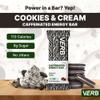 Verb Caffeinated Energy Bars Cookies & Cream (26g, Pack of 16) 110-Calorie Delicious Low Sugar Energy Bar - Vegan Gluten Free On-the Go Snack with 80mg Green Tea Caffeine, Only Real-Food Ingredients view 3