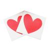 ABOOFAN Chic Heart Pattern Dinner Napkins Disposable Napkins Disposable Heart for Party Banquet view 1