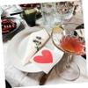ABOOFAN Chic Heart Pattern Dinner Napkins Disposable Napkins Disposable Heart for Party Banquet view 2