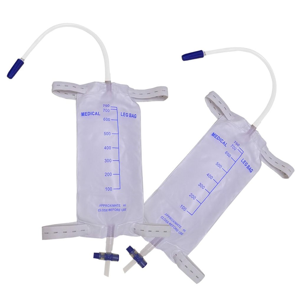 10 Pack Catheter Leg Bag Urinary Drainage Bag(750ML)