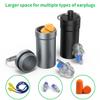 Portable Ear Plug Carrying Case, Urekt Waterproof Metal Earplug Case Keychain Container Holder2 Pack view 3