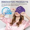 EXQUISLIFE Migraine Headache Relief Cap, Gel Ice Head Wrap, Hot and Cold Therapy, Headache Eyes Mask for Sinus, Puffy Eyes, Tension and Stress Relief (Purple) view 2