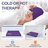EXQUISLIFE Migraine Headache Relief Cap, Gel Ice Head Wrap, Hot and Cold Therapy, Headache Eyes Mask for Sinus, Puffy Eyes, Tension and Stress Relief (Purple) view 3