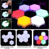 Tujoe 6 Pcs Hexagon Autism Lights LED Wall Panels Touch Sensitive Lights Visual Stimulation for Home Living Room Kids Bedroom Decor Autism Gift Adults view 4