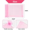 100PCS Pink Organza Bags 4"x6" - Sukh Small Organza Sachet Jewelry Gift Favor Bags Drawstring Mesh Bags Gifts Valentines Wedding Eid Mubarak Halloween Eve Christmas New Year Party Candy Fruit Wrap view 2