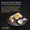 Bester Caviar Russian Cocktail Mini Blinis 2 Packs (36pcs) Extra Thin Blinis for Caviar, Perfect for Hors d'Oeuvres, Appetizers & Snacks 72.0 Ounce, Ready to Serve, Ideal for Parties view 2
