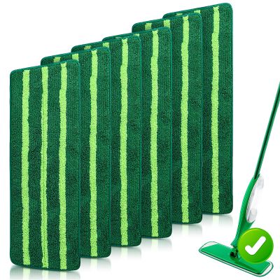 6 Pack Spray Mop Refills for Libman Freedom Spray Mop, Reusable Microfiber Mop Pad Replacement Head Without Handle