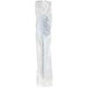 100 Individually Wrapper Plastic Spoons - 6" Medium Grade White Spoons view 2