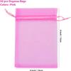 ANZNKU 50 Pack Hot Pink Organza Bags 4 x 6 inch Premium Sheer Drawstring Small Mesh Bags for Candy Jewelry Party Wedding Christmas Favor Gift Bags view 2