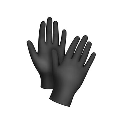 1,000 Count - Disposable Black Vinyl Glove - for Cleaning, Cooking, Housekeeping, Salon and more (Small)