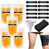 17 Pcs Urine Test Complete Kit Includes 5 Transparent Bags,10 Adhesive Temperature Test Strips,Filling Funnel47" Adjustable Hidden Leg Straps,Portable Travel Urine Test Bag view 1