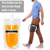 17 Pcs Urine Test Complete Kit Includes 5 Transparent Bags,10 Adhesive Temperature Test Strips,Filling Funnel47" Adjustable Hidden Leg Straps,Portable Travel Urine Test Bag view 4