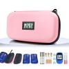 Gosemai TSA Approved Insulin Cooler Travel Case Medication Cooler for Travel with Thermometer Temperature Display Diabetic Medication Organizer Medical Travel Cooler Bag with 2 Ice Pack view 1