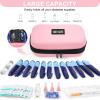 Gosemai TSA Approved Insulin Cooler Travel Case Medication Cooler for Travel with Thermometer Temperature Display Diabetic Medication Organizer Medical Travel Cooler Bag with 2 Ice Pack view 2